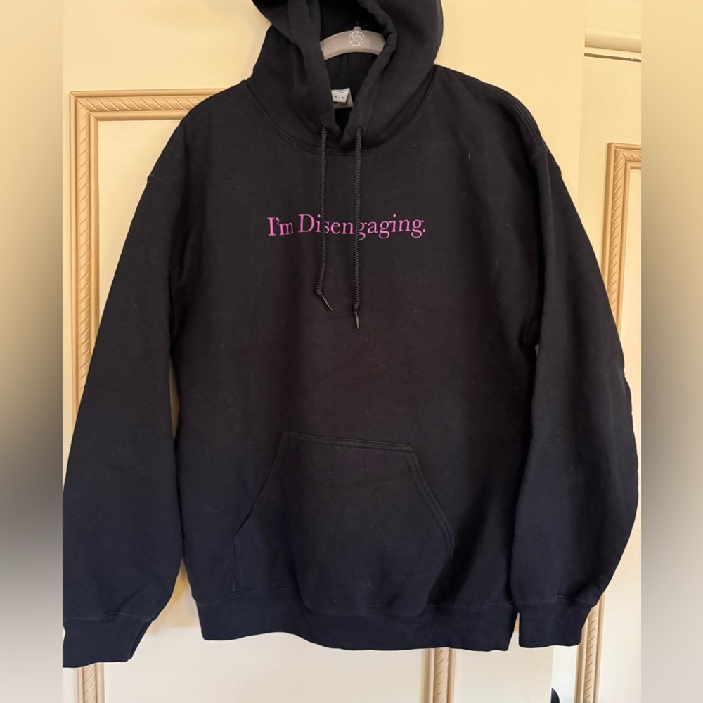 Meredith Marks “I’m Disengaging” Black Hoodie